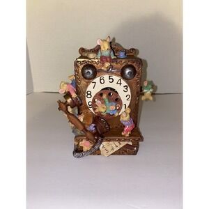 I Just Called to Say I Love You Music Box - Rotary Phone - Mice VINTAGE Plz Read